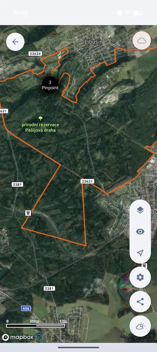 Il confine finito sulla mappa.