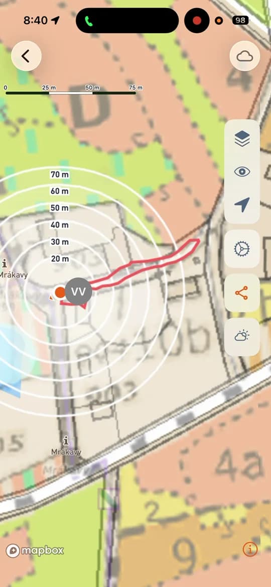 Tracciamento in diretta di un cane con collare GPS.